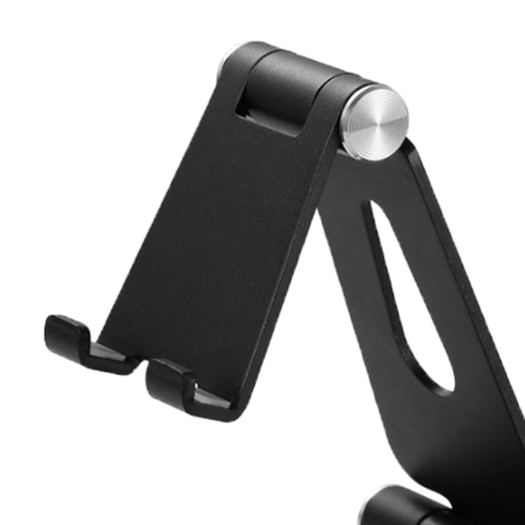 Aluminum Alloy Smartphone Holder , Tablet Black