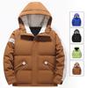 Мужская осенне-зимняя хлопковая куртка с капюшоном, парная хлопковая куртка, куртка-пуховик, однотонная хлопковая куртка