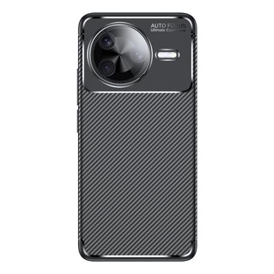 For Xiaomi Redmi K80 5G/Poco F7 Pro 5G Case Carbon Fiber Texture TPU Phone Cover Heat Dissipation