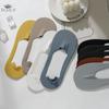 Spring and Summer Ice Silk Boat Socks Men's Silicone Anti-heel Drop Invisible Socks Men's Thin Towel Bottom Sweat Absorption Socks