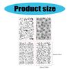 4x/Set Halloween Embossings Mats Fondant Impressions Mats Baking Molds Cake Decorating Tool for Fondant Cake Decorations
