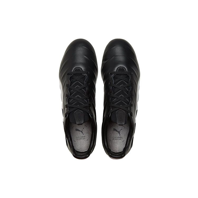 Puma King Platinum 21 FG AG Black White Men Sneakers 106478-01