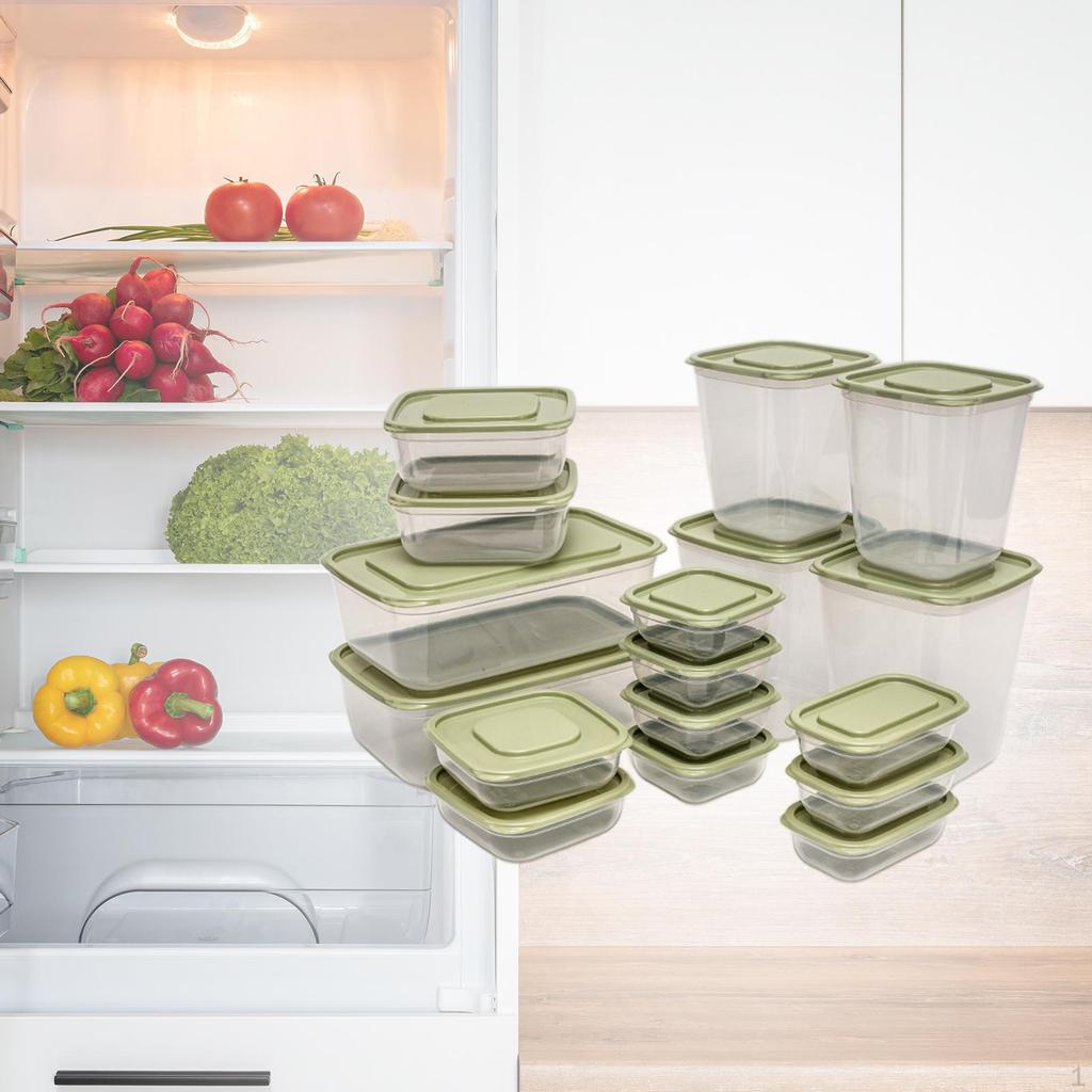 17 Pieces Bread Box Bins with Lid Container for Countertop