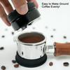 51/53/58mm Coffee Distributor – Professional Espresso Distribution Tool, Aluminum Alloy Textured Grip, For Portafilters, Black