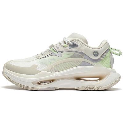 Li Ning Beyond Infinity Zapatillas Casuales Cómodas Versátiles de Caña Baja para Mujer Blanco Perla AZGS086-2