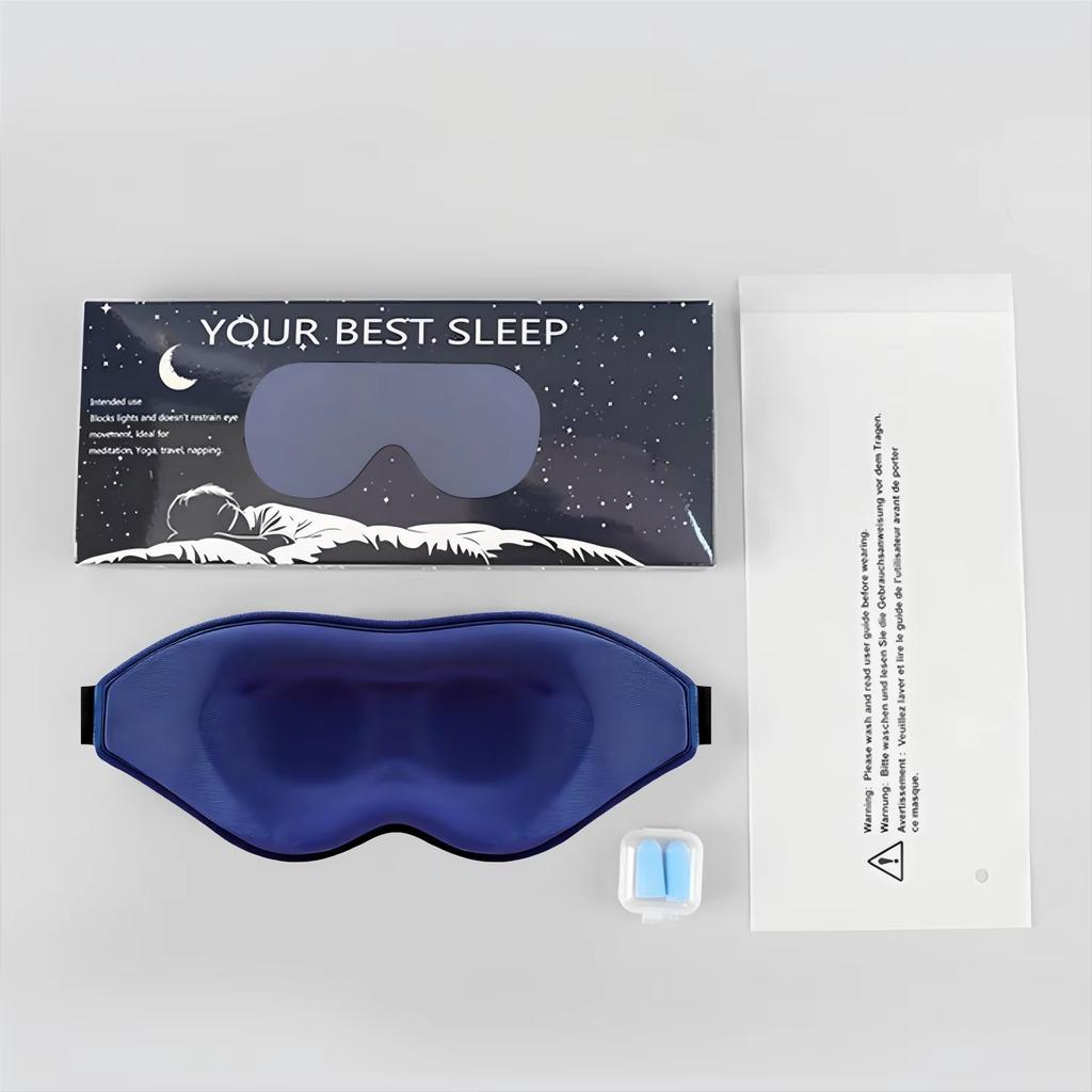 Sleep Mask For Side Sleeper 3D Contoured Cup Light Blocking Eye Mask For Women Men Night Blindfold Luxury Eye Cover