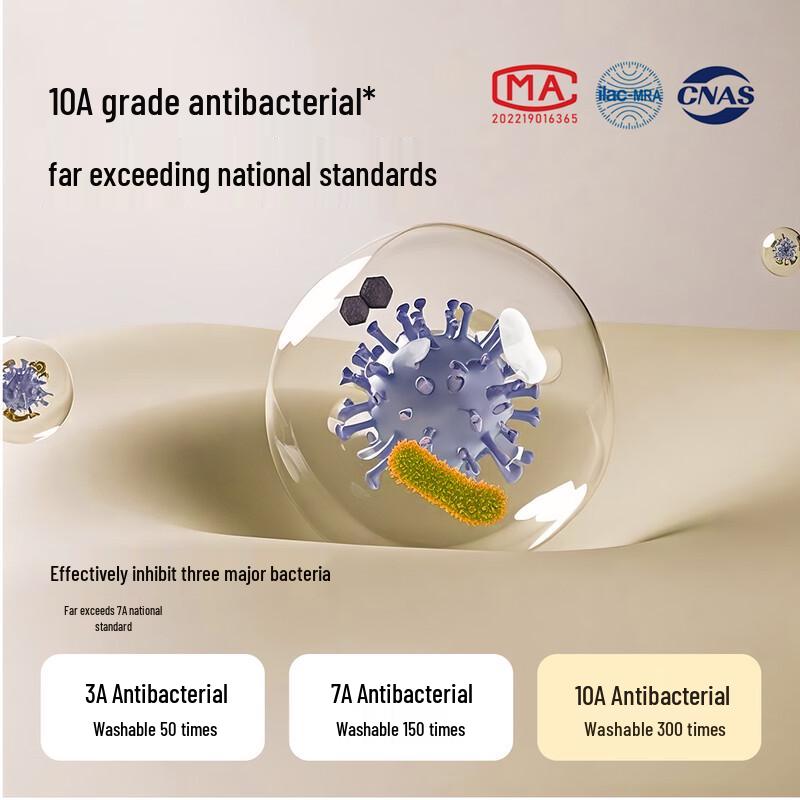 MIIOW Women's 10A Antibacterial 100% Cotton Mid-Waist Briefs