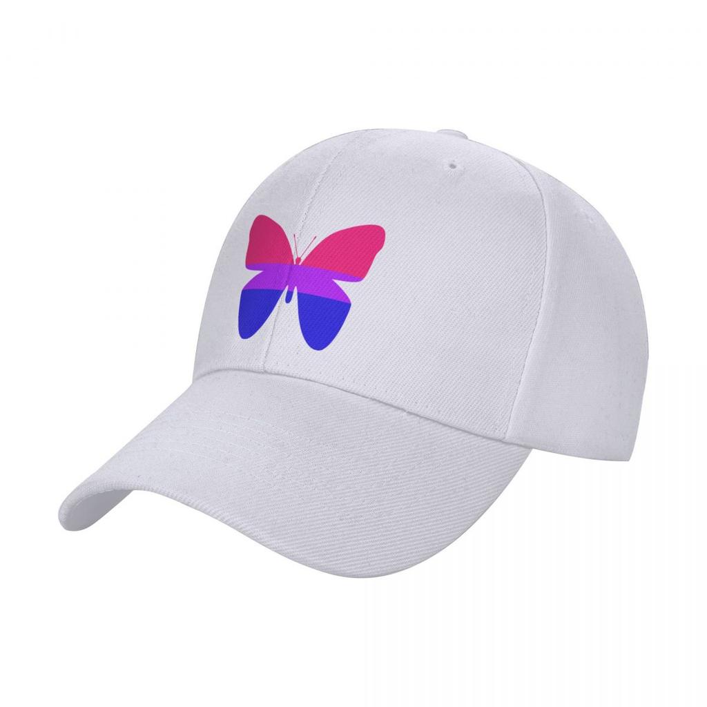 Bisexual Pride Butterfly Baseball Cap Trucker Hat Snapback Cap Wild Ball Hat Golf Hat Man Caps Women Men's