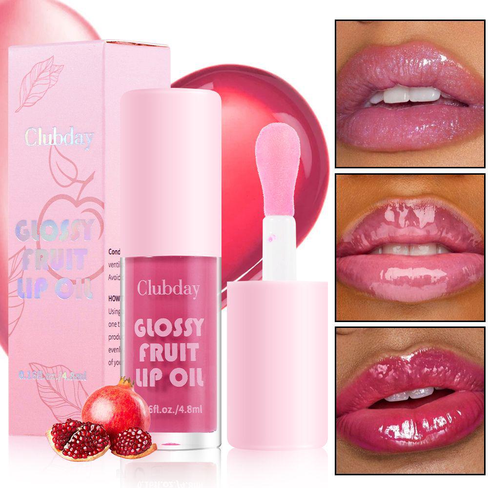 Brillo de Labios Hidratante de Larga Duración Multicolor Clubday para Labios Voluminosos