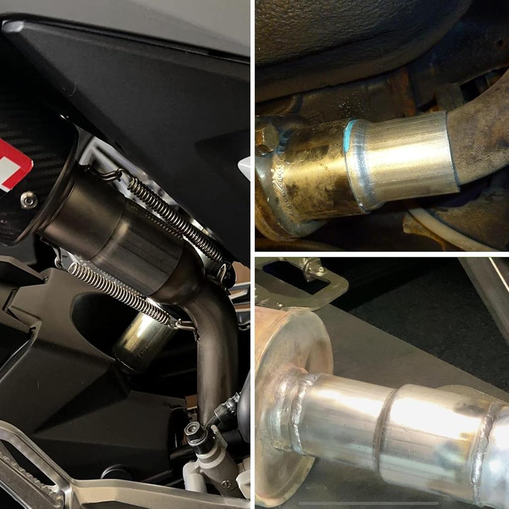 Exhaust Adapter Connector 2" ID To 2.5" ID, A-KARCK Exhaust Pipe Reducer 4" Overall Length 304 Stainless Steel