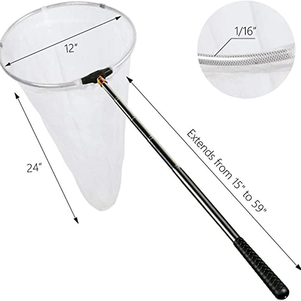 Telescopic Butterfly Net Extendable Fishing Mesh Net for Outdoor Garden Activity