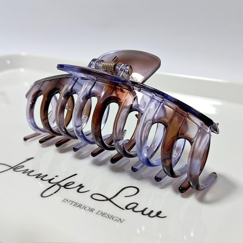 

Захват для волос Головной убор Зажим для хвостика Большая заколка Киль Захват Клипса Затылок Верхняя клипса Полые аксессуары для волос Женский пластик