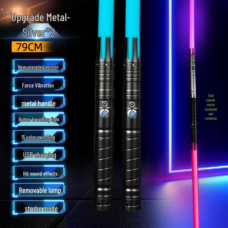 Star Wars RGB Lightsaber: 16 Color Metal Laser Sword with USB Charging