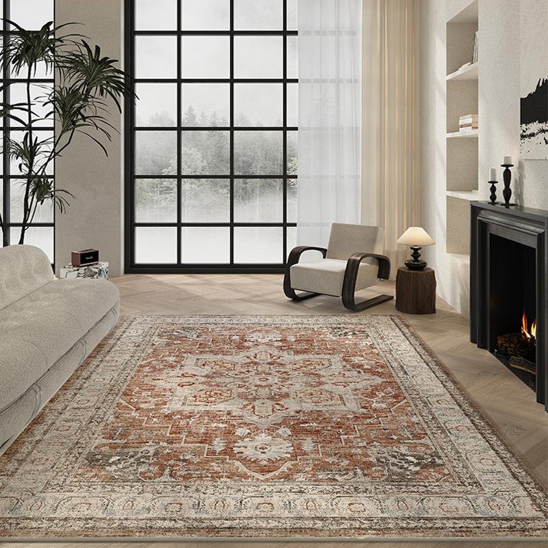 Vintage Französische Perserteppiche zur Wohnzimmerdekoration Weiche Schlafzimmer Sofa Couchtisch Bereichsteppiche Waschbare Fußmatte Heimdekor