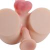 2 In 1 Unisex Sexy Tpe Realistic Dildo Penis + Anus Women Masturbation Tool for Women Men