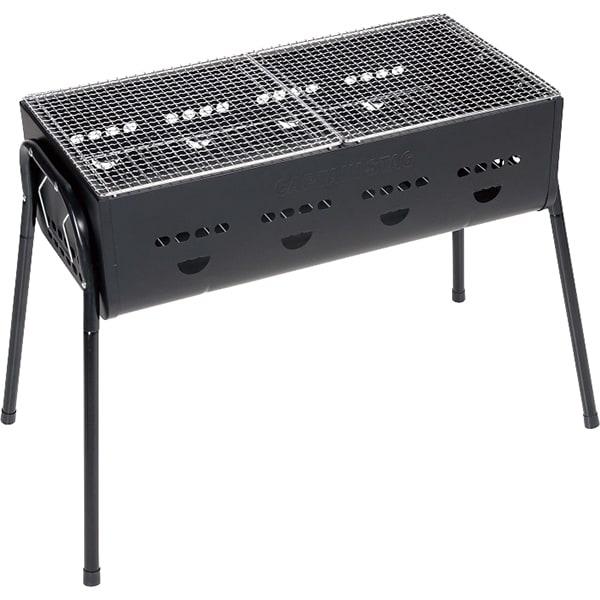 Captain Stag Ug 0112 [Barbecue STove Grill  Bonfire  3 Way Barbecue Grill  600  For 4 To 6 People   Height 3 Levels Adjustable  Black]