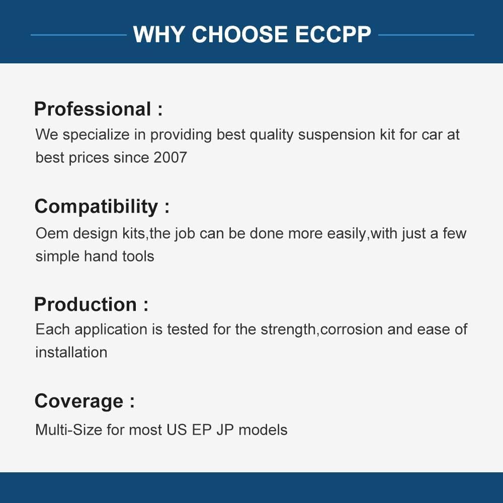 ECCPP - 2PC Front Sway Bar End Link - Compatible with 2016 2017 for Chrysler 200 2014 2015 2016 2017 2018 2019 2020 2021 2022 for Jeep for Cherokee -