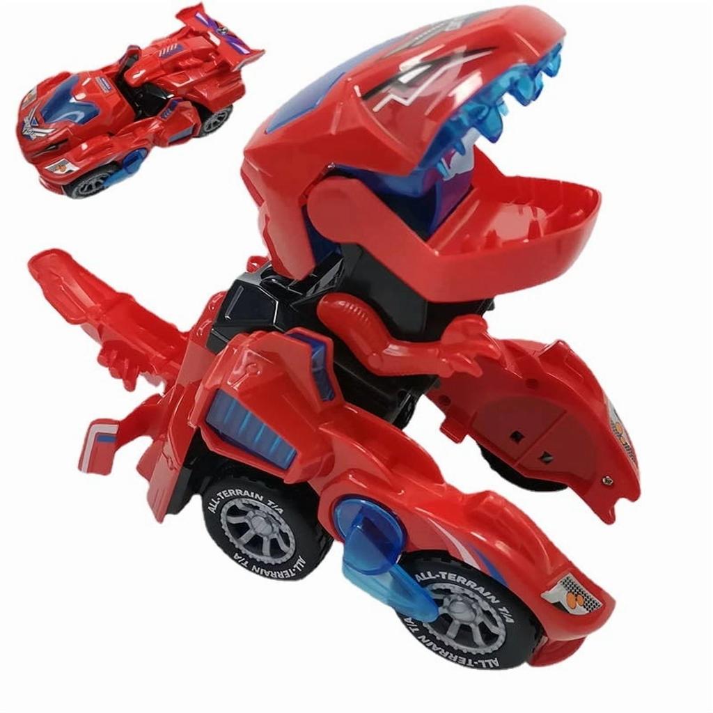 Transforming Dinosaur LED Cars | Light Sound Tyrannosaurus Rex Toys | Electric Toys | Transformed Dinosaur Chariots