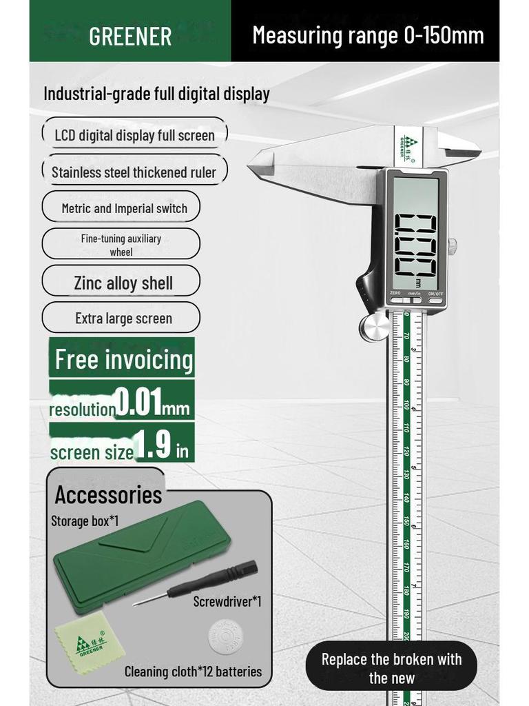 Digital Display Vernier Caliper for High-Precision Jewelry and Bracelet Measurement