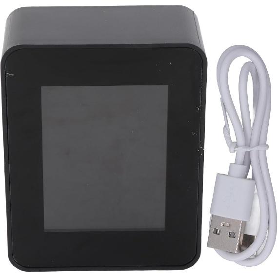 Fockety Мини-детектор CO2, Портативный детектор, Измеритель-монитор CO2, Монитор качества воздуха, Детектор углекислого газа, Портативный детектор температуры и влажности