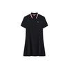 Logo Solid Color Casual Sport Simple Fashion Modern Polo Short Sleeve Dress Women Dresses Legendary-Blue F51W421309A-NV