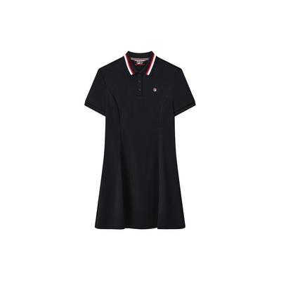 Rochie Polo Casual Sport Simplă Modă Modernă Culoare Solidă Mânecă Scurtă Rochii Femei Albastru Legendar F51W421309A-NV