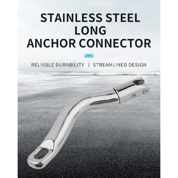 Boat Anchor Twist Connector Stainless Steel 316 Long Swivel Anchor Chain Connector For 6-8mm Chain