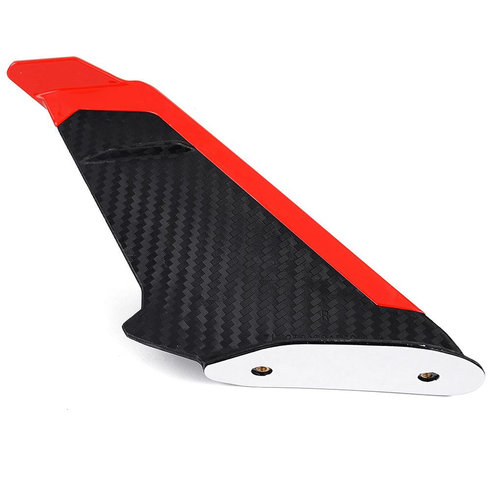 Universal Carbon Fiber Look Motorcycle Side Winglets Wind Fin Spoiler Trim Cover