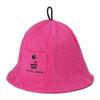 Cotton Towel Sauna Hat Deep Prevents Key Hair Unisex [Totonoi Japan] - Cute, Stylish, Quick-Drying, Fit, Overheating, Pocket, Care, (Pink)
