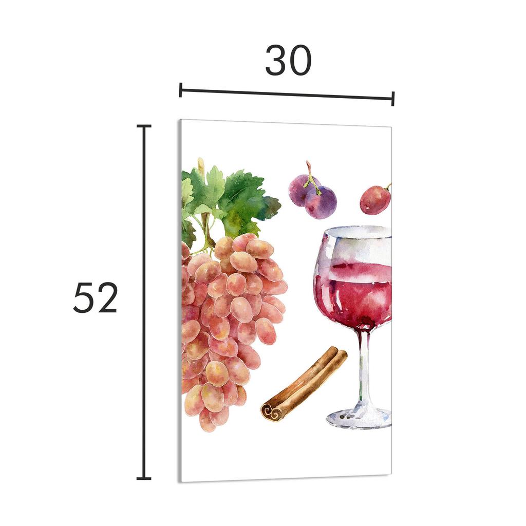 SZKLANA DESKA DO KROJENIA 30x52 Wino