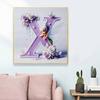 DIY Diamond Painting Round Diamond Elf Letter X Full Diamond Mosaic Home Decoration Painting Cross Stitch Kit