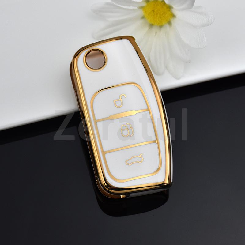 

Shell Fob Tpu Car Soft Folding Key Case Holder Full Cover For Ford Focus 2 Falcon Escape Galaxy Kuga B-Max C-Max Ecosport Fiesta