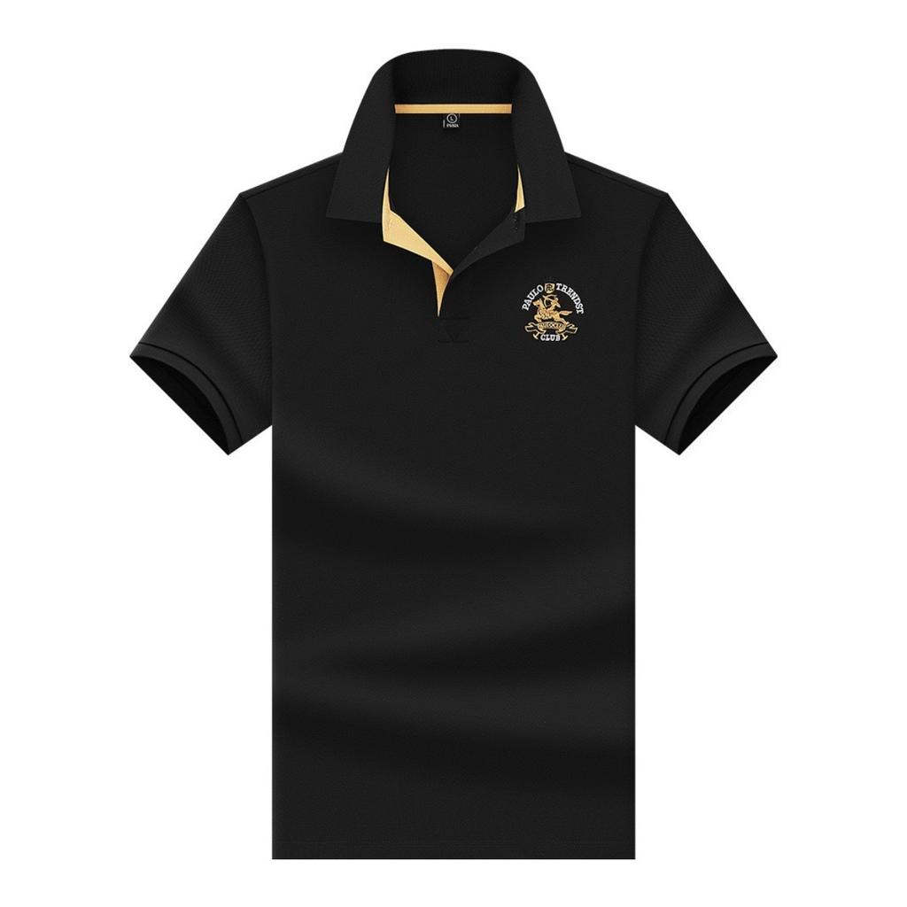 STORN Designer Brand Short Sleeve Polo Shirt Summer Best-selling Pony Letter Embroidered Solid Color Business Casual Men Lapel T-shirt