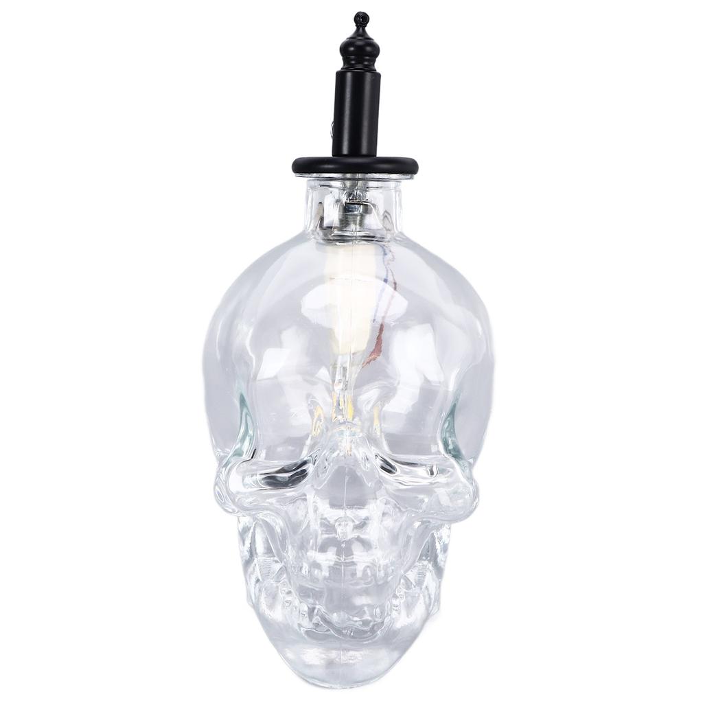 Vintage Wall Lamp Iron Glass Skull Shape Industrial Wall Mounted Light with G9 Bulb for Bedroom Corridor 110‑220V