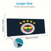 Fenerbahce Druck Kissen Rutschfest Laptop Tablet Großes Mauspadd XXL Matte Mini-PC Spielmatte Mit Verriegeltem Rand