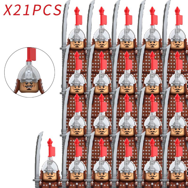 

MOC Император династии Мин Государственная служба Военный генерал Солдаты Фигурка Средневековые рыцари Строительные блоки Кирпичики Детские игрушки