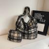 New Trendy Autumn and Winter Korean Solid Color Hairy Large Capacity Tote Bag