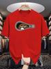 Unisexs Bear Print TShirt Zipper Summer Casual Streetwear Short Sleeve Tee Top