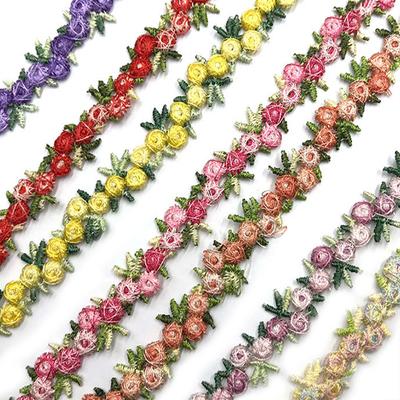 Accessories Wedding Dress Sewing Flower Lace Trim Water Soluble Ribbons Fabric Trim Embroidered