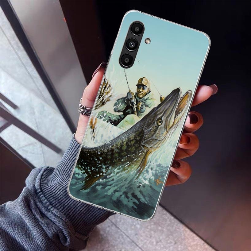 

Carp Fish Fishing Rod Hook Phone Case For Samsung Galaxy A17 A57 A37 A16 A26 A36 A56 A15 A25 A35 A55 A14 A13 A54 A53 A34 A24 A33 Samsung A36