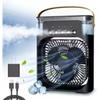 3 Windgeschwindigkeiten und 3 Sprühmodi Büro Heimventilator Tragbarer Klimaanlagenventilator LED-Nachtlicht Tragbarer Luftbefeuchter