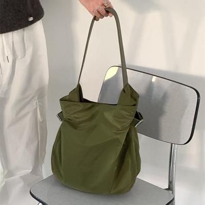 Simple Tote Bag Lazy Style New Simple Casual Portable Nylon Large Capacity Shoulder Bag