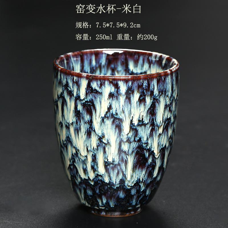 Wholesale Reusable 150ml Chinese Kung Fu Kiln Change Ceramic Home Tea Cup Japanese Style Ceramic Clay Tea Service Cup