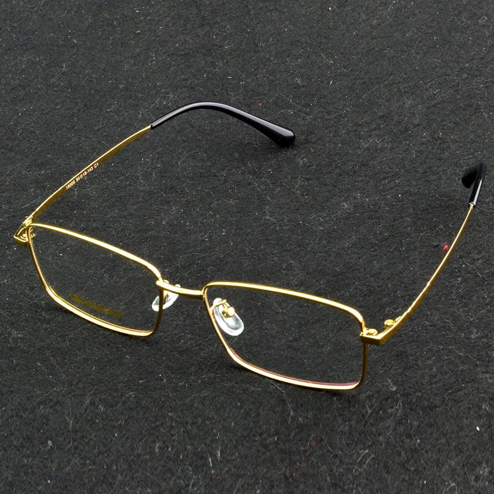 Premium Gold Color Frame Reading Glasses Men Luxury Anti Glare Lenses Blue Light Reading Glasses Women +0.75 To +4