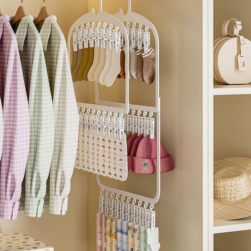 Fall Proof Plastic Clothes Hanger User Friendly Multifunctional Hook For Compact Living Spaces Secure Garment Drying Solution