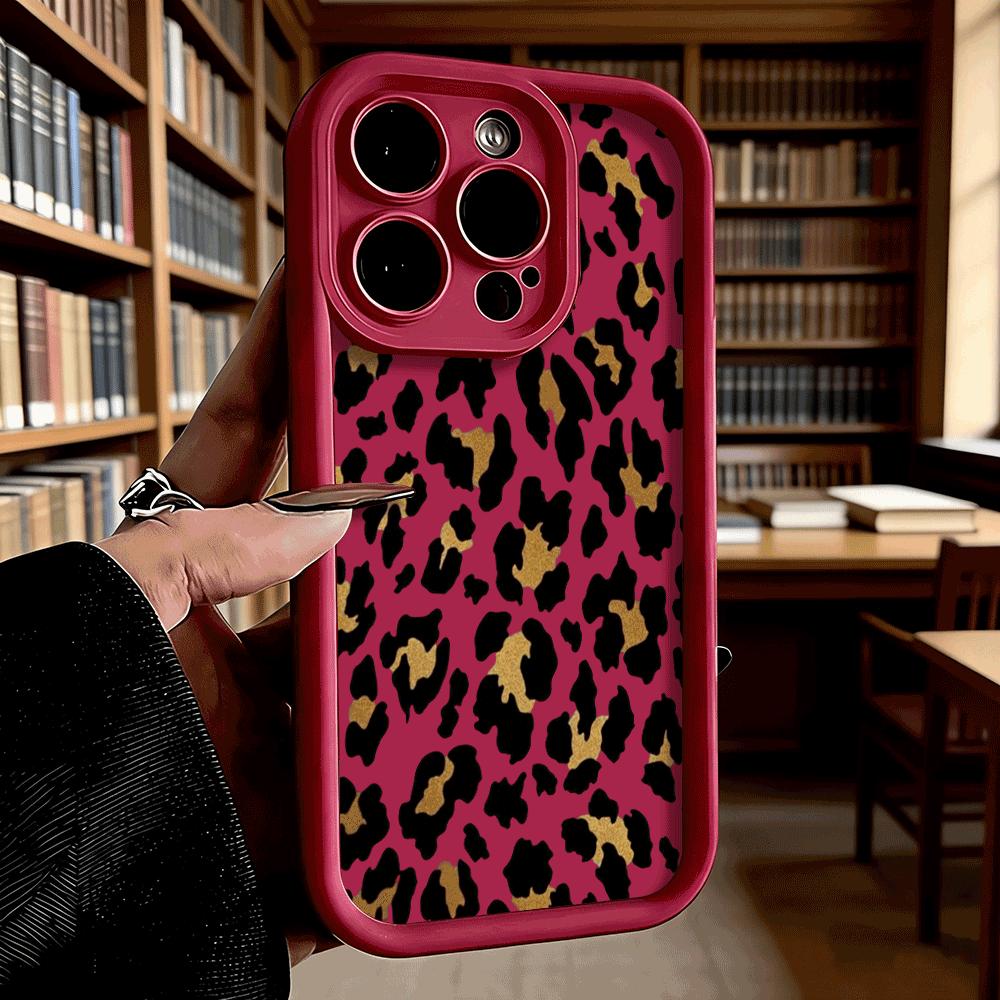 White Gold Leopard Print Luxury Anti-Slip TPU Phone Case For Xiaomi Redmi Note 15 14 13 12 11 10 9 Pro Full Protective Cover