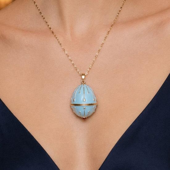 Openable Oval Pendant Necklace Dainty Birth Flower Necklace January To December