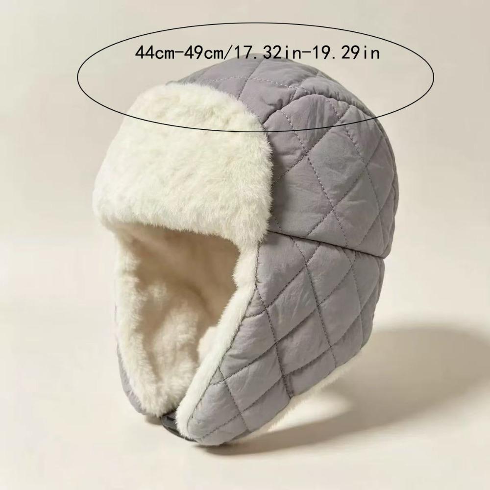 Children Winter Lei Feng Hat Warm Ear Protection Hat for Boys Girls Cute Thickened Windproof Plush Lined Hat for 0-4 Years Old
