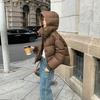 Short down padded jacket 2025 new small winter coat hooded padded jacket thickened bread padded jacket