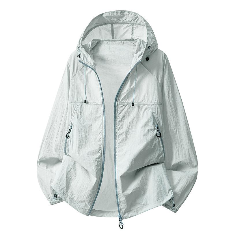Anti-ultraviolet Ice Silk Sunscreen Clothing Men's Summer Outdoor Breathable Fishing Camping Couple Sunscreen Clothing Jacket